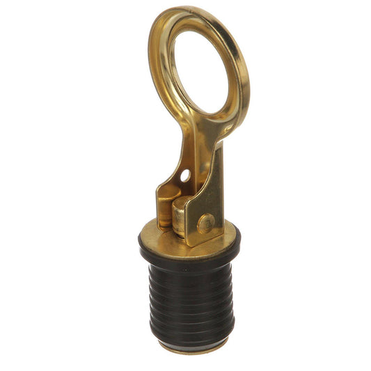 Attwood Snap-Handle Brass Drain Plug - 1" Diameter (Pack of 8)