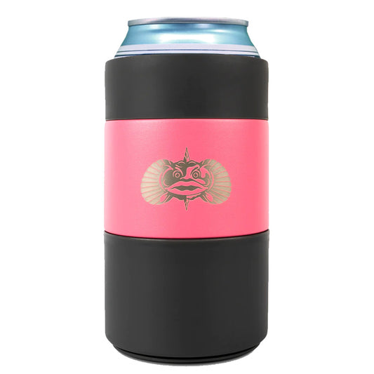 Toadfish Non-Tipping Can Cooler + Adapter - 12oz - Pink *12-Pack