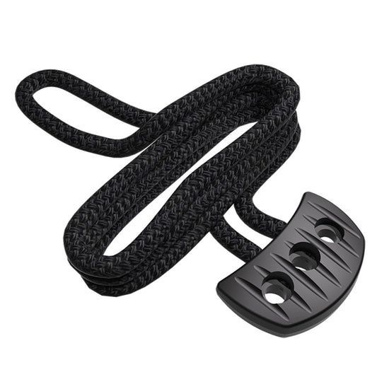 Snubber PULL w/Rope - Black (Pack of 4)