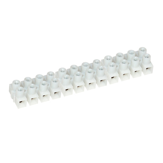 Pacer 15A Euro Style Terminal Block - 12 Gang - 5 Pack (Pack of 4)