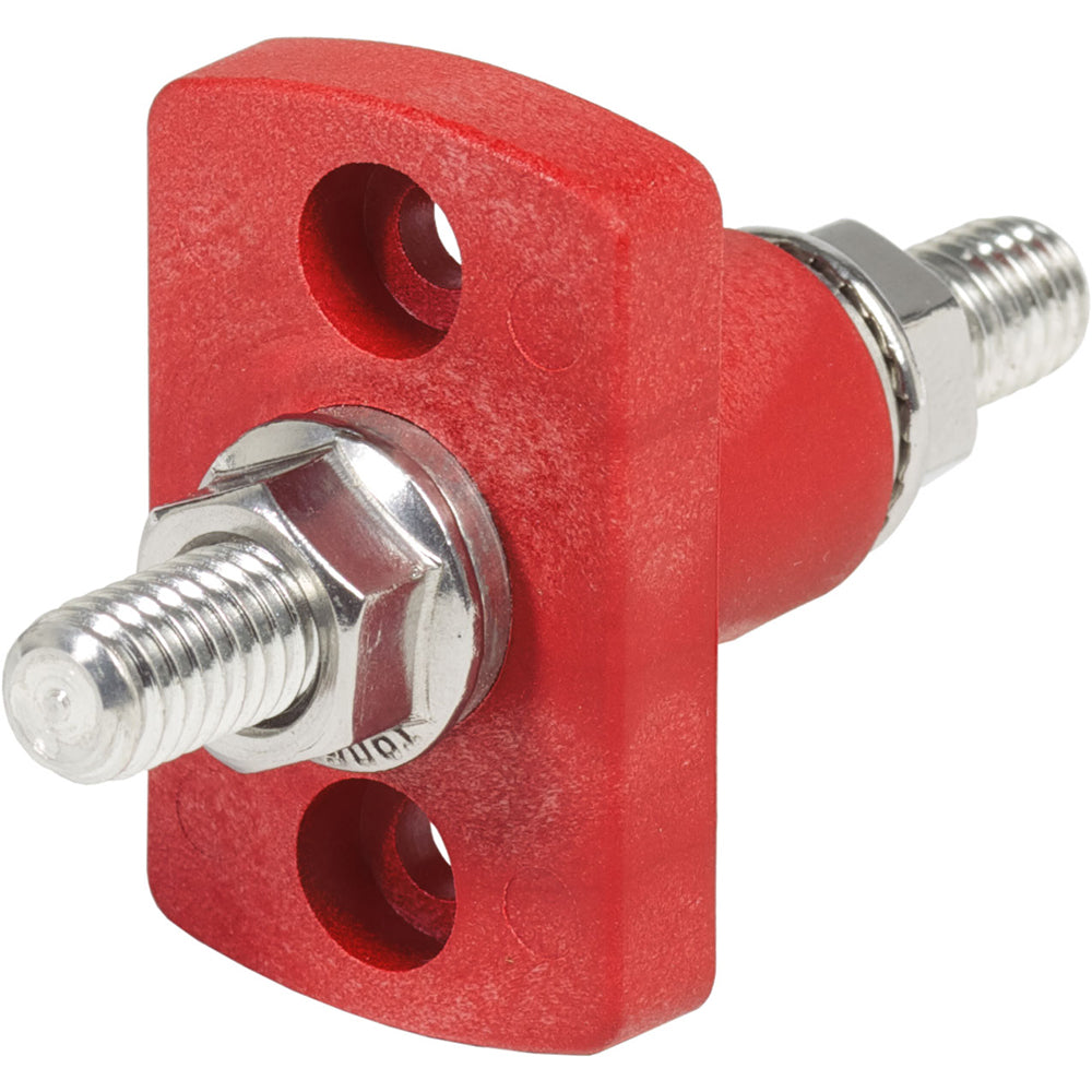 Blue Sea 2204 Red Terminal Feed Through Connector (Pack of 4)