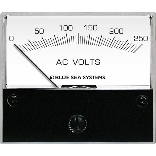 Blue Sea 9354 AC Analog Voltmeter 0-250 Volts AC (Pack of 2)