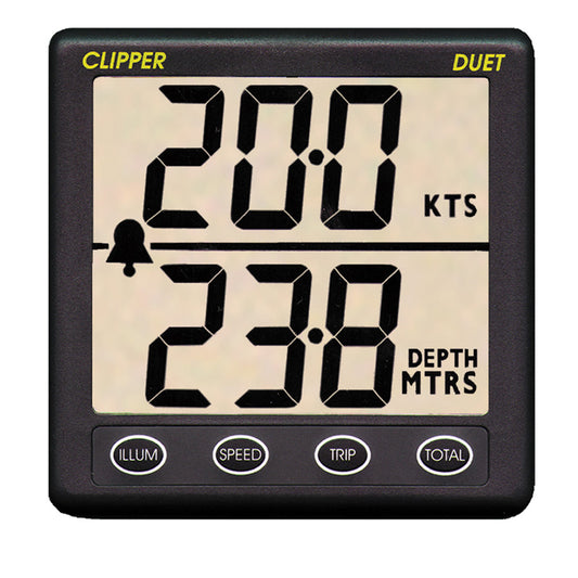 Clipper Duet Instrument Depth Speed Log w/Transducer