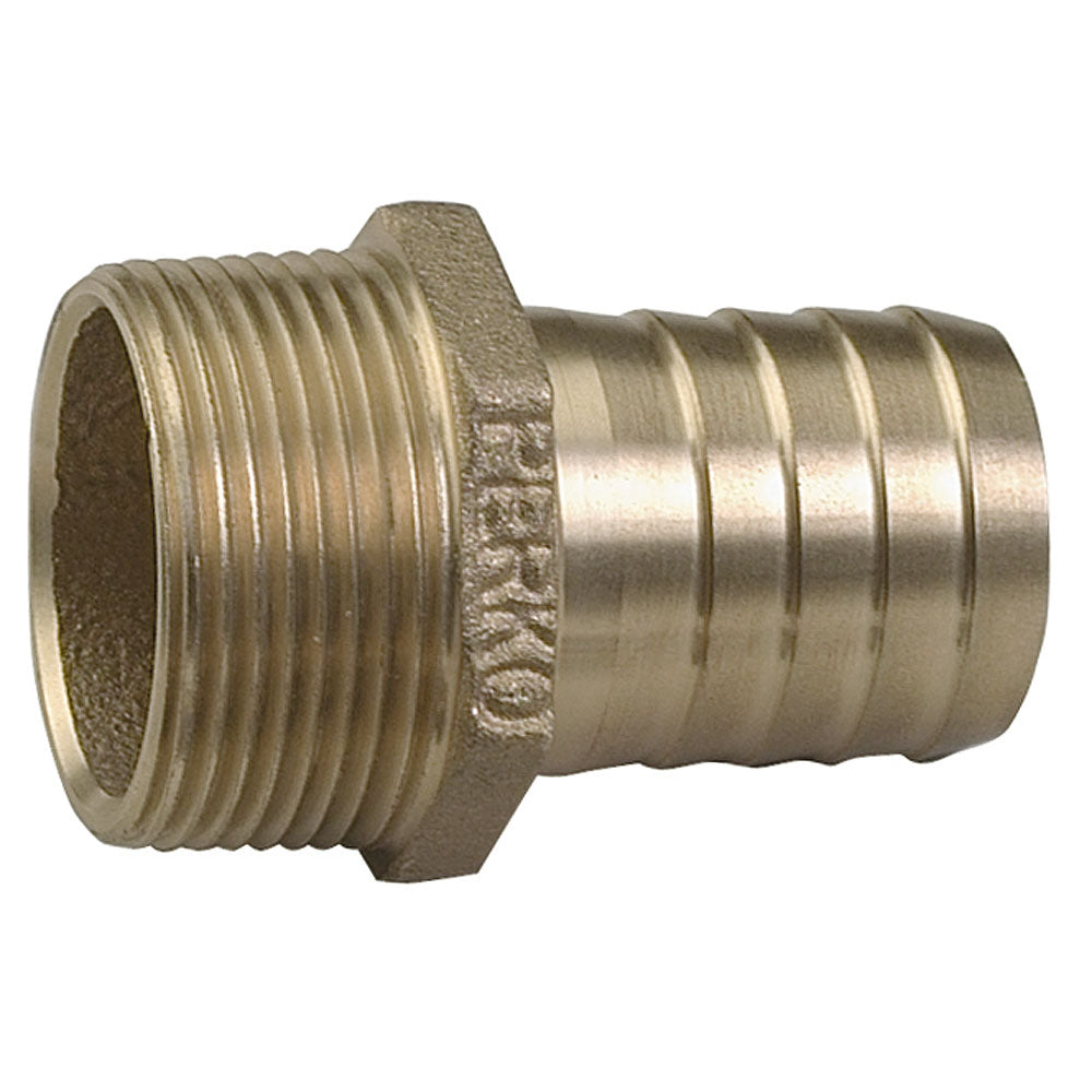 Perko 1" Pipe To Hose Adapter Straight Bronze MADE IN THE USA (Pack of 4)