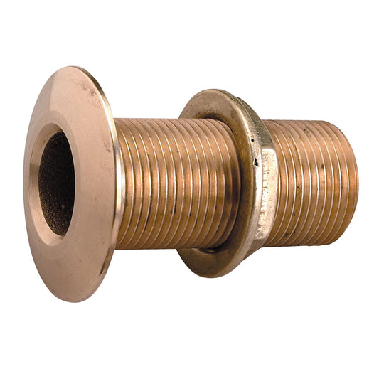Perko 3/4" Thru-Hull Fitting w/Pipe Thread Bronze MADE IN THE USA (Pack of 2)