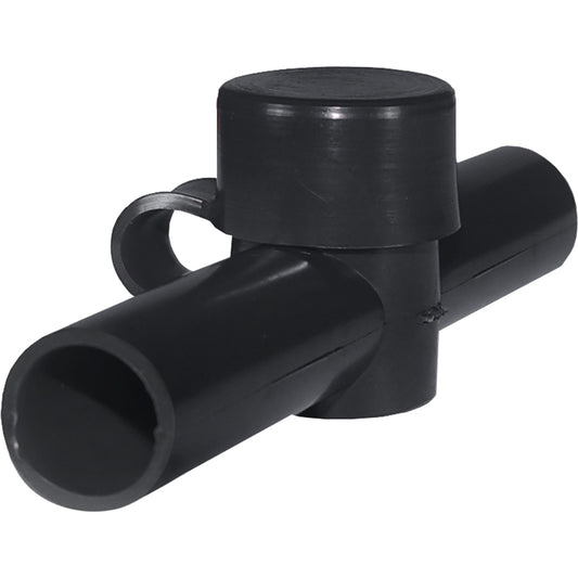 Blue Sea 4002 Cable Cap Dual Entry - Black (Pack of 6)
