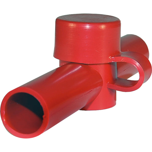 Blue Sea 4003 Cable Cap Dual Entry - Red (Pack of 6)