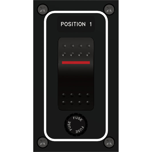 Paneltronics Waterproof Panel - DC 1-Position Illuminated Rocker Switch & Fuse (Pack of 2)