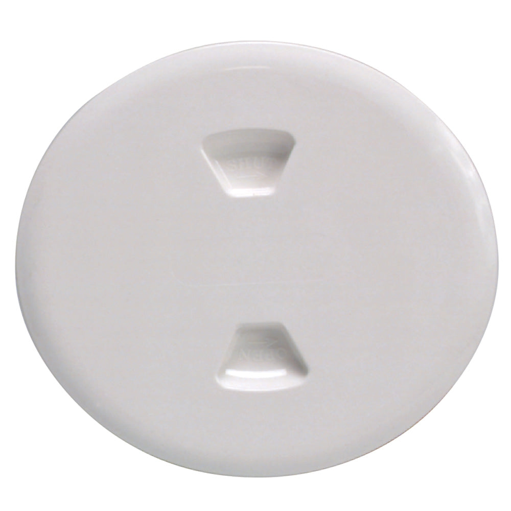 Beckson 5" Twist-Out Deck Plate - White (Pack of 4)