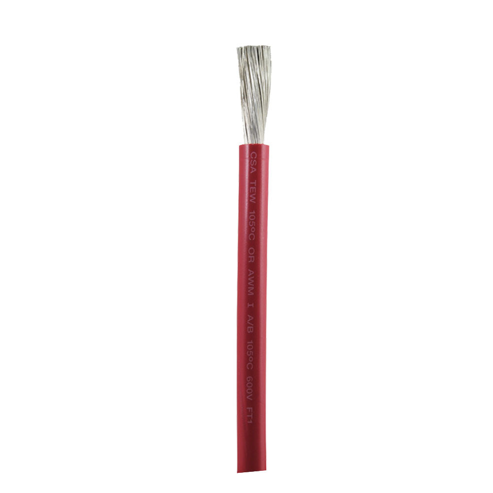 Ancor Red 1 AWG Battery Cable - Sold By The Foot (Pack of 8)
