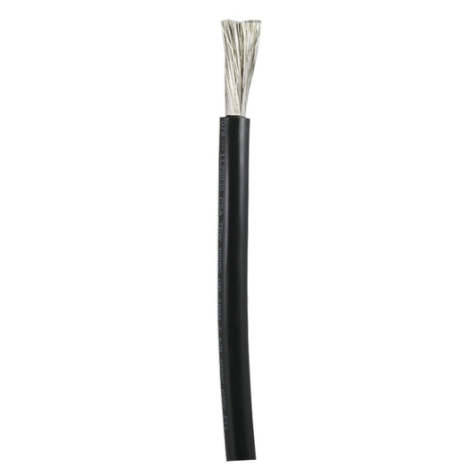 Ancor Black 1/0 AWG Battery Cable - Sold By The Foot (Pack of 8)