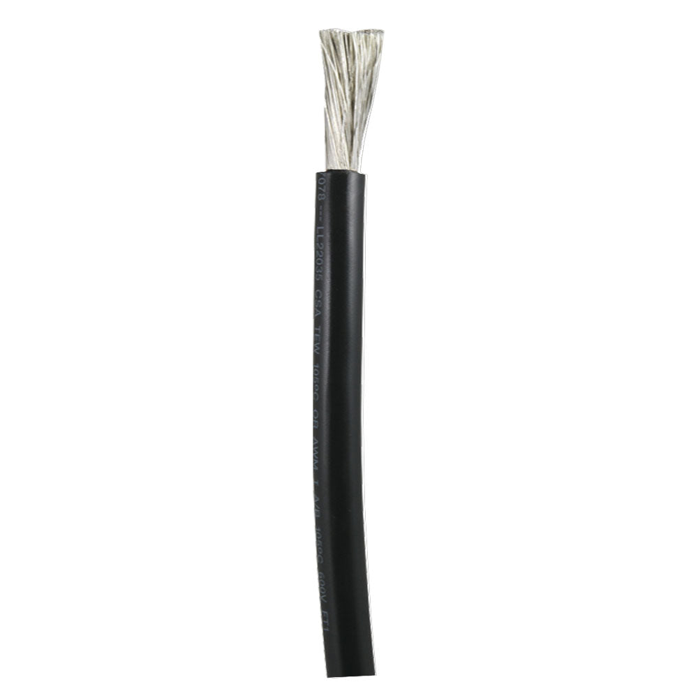 Ancor Black 2/0 AWG Battery Cable - Sold By The Foot (Pack of 6)