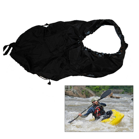 Attwood Universal Fit Kayak Spray Skirt - Black (Pack of 2)