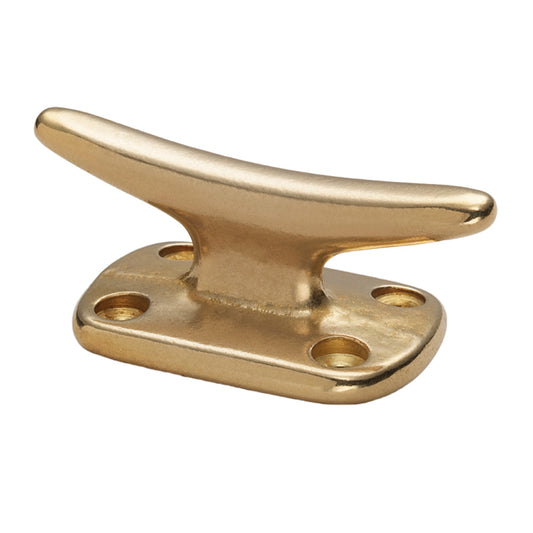Whitecap Fender Cleat - Polished Brass - 2" (Pack of 6)