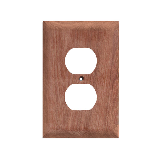 Whitecap Teak Outlet Cover/Receptacle Plate (Pack of 6)