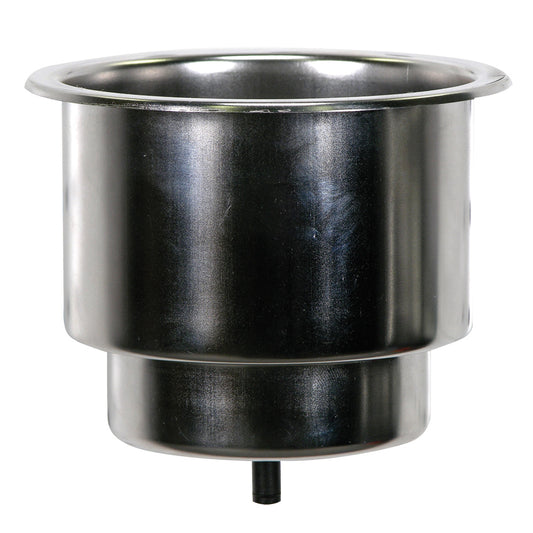 Whitecap Flush Cupholder w/Drain - 302 Stainless Steel (Pack of 4)