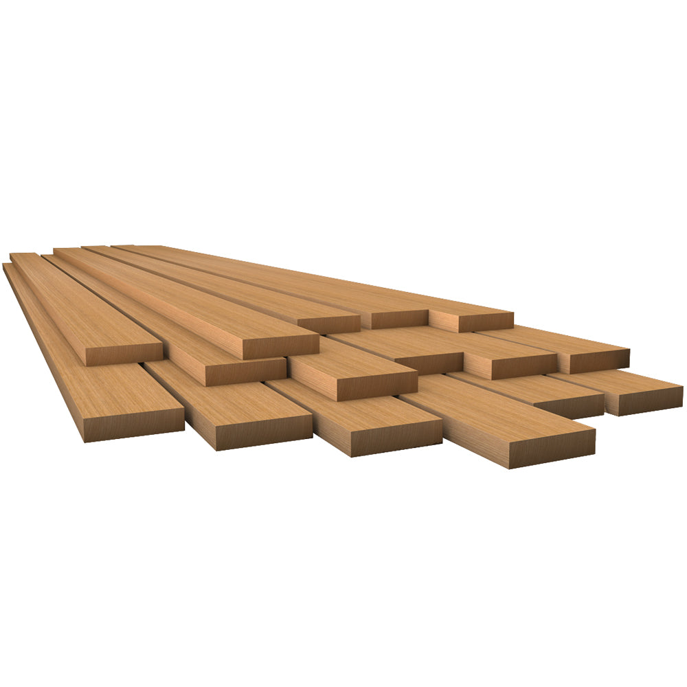 Whitecap Teak Lumber - 1/2" x 1-3/4" x 36" (Pack of 2)