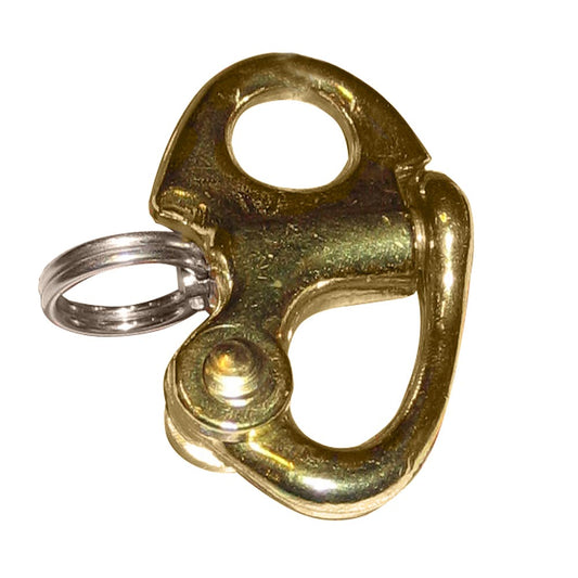 Ronstan Brass Snap Shackle - Fixed Bail - 41.5mm (1-5/8") Length (Pack of 4)