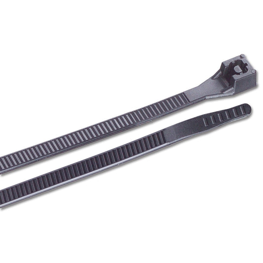 Ancor 6" UV Black Standard Cable Zip Ties - 25 Pack (Pack of 8)