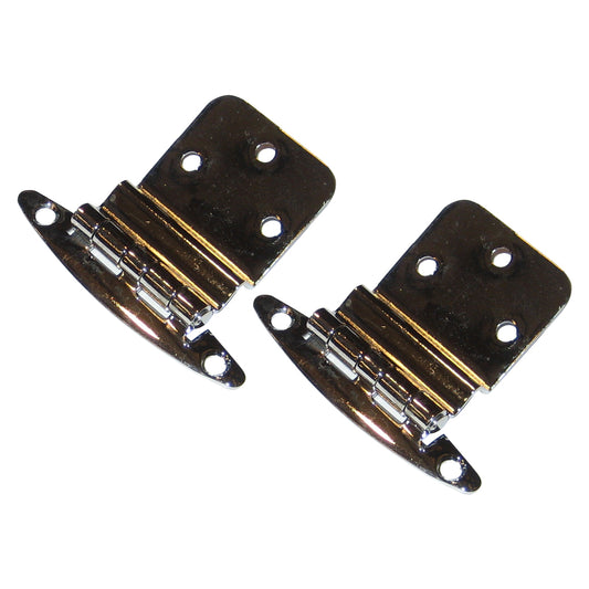 Perko Chrome Plated Brass 3/8" Inset Hinges (Pack of 2)