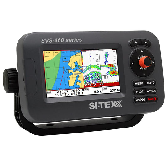 SI-TEX SVS-460CE Chartplotter - 4.3" Color Screen w/Internal & External GPS Antennas & Navionics+ Flexible Coverage