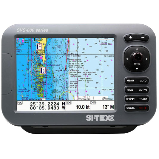 SI-TEX SVS-880CE 8" Chartplotter w/External GPS Antenna & C-Map 4D Chart