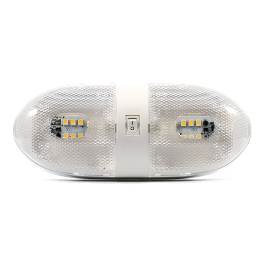 Camco LED Double Dome Light - 12VDC - 320 Lumens (Pack of 2)