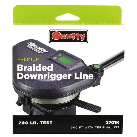 Scotty Premium Power Braid Downrigger Line - 200ft of 200lb Test (Pack of 2)