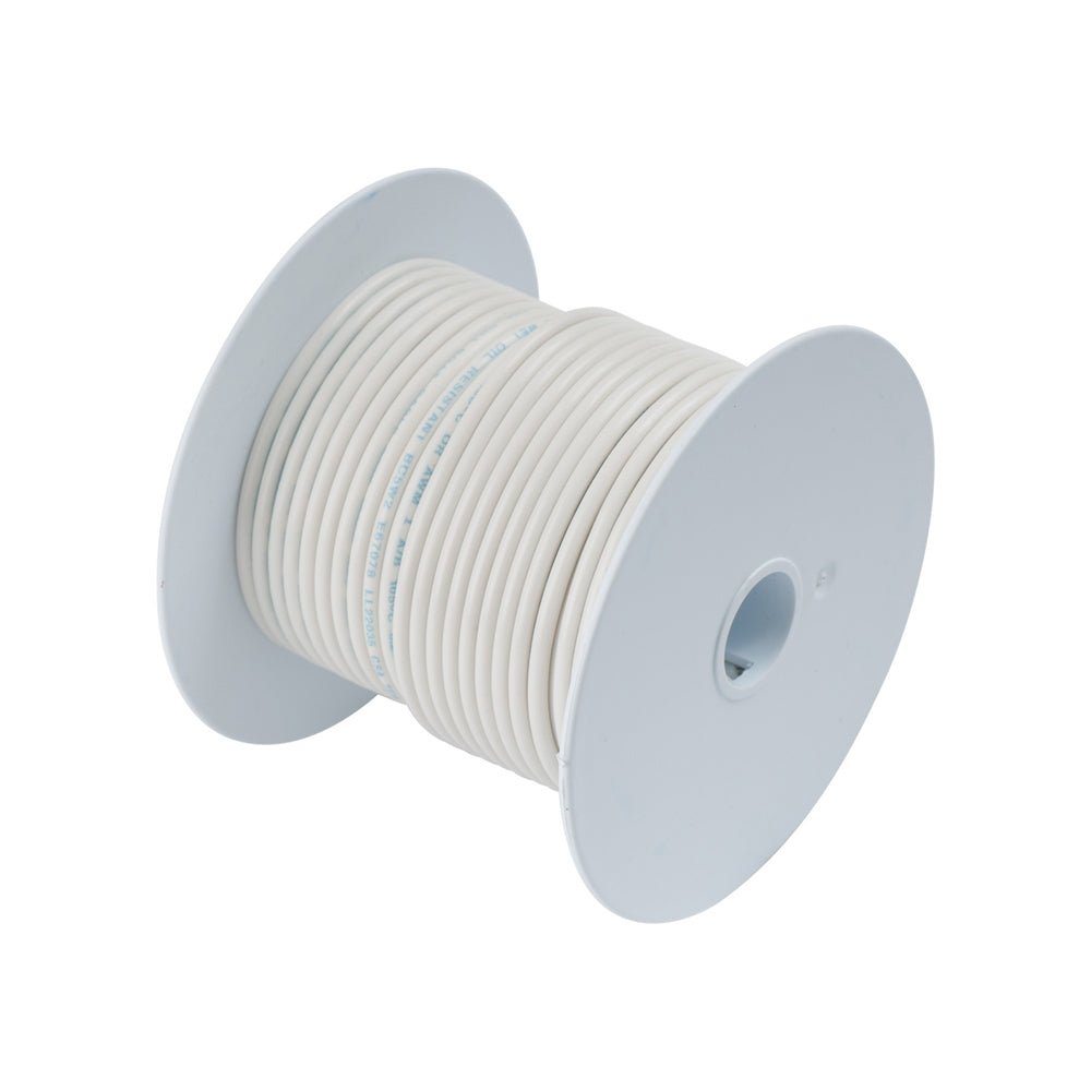 Ancor White 12 AWG Tinner Copper Wire - 100' (Pack of 2)