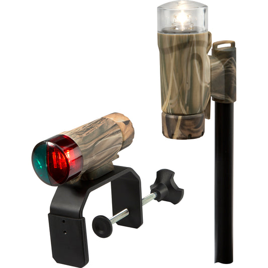 Attwood Clamp-On Portable LED Light Kit - RealTree® Max-4 Camo (Pack of 2)