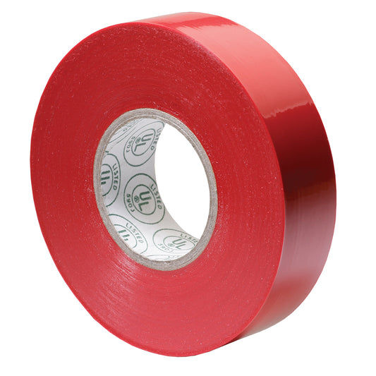 Ancor Premium Electrical Tape - 3/4" x 66' - Red (Pack of 8)
