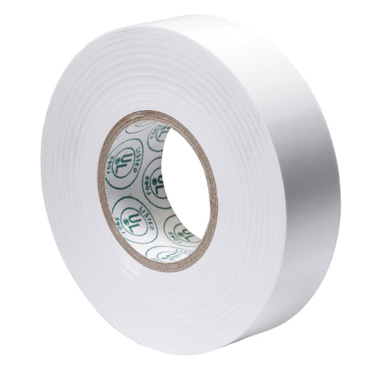 Ancor Premium Electrical Tape - 3/4" x 66' - White (Pack of 8)