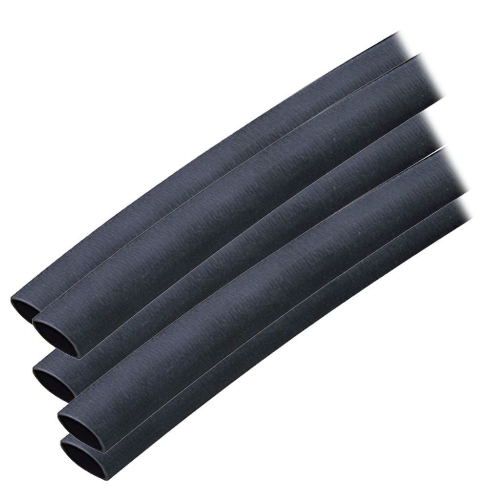 Ancor Adhesive Lined Heat Shrink Tubing (ALT) - 3/8" x 6" - 5-Pack - Black (Pack of 6)