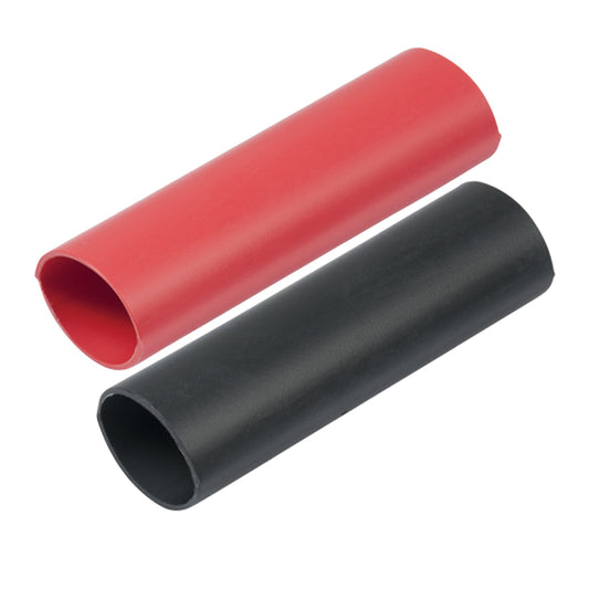 Ancor Heavy Wall Heat Shrink Tubing - 3/4" x 3" - 2-Pack - Black/Red (Pack of 8)
