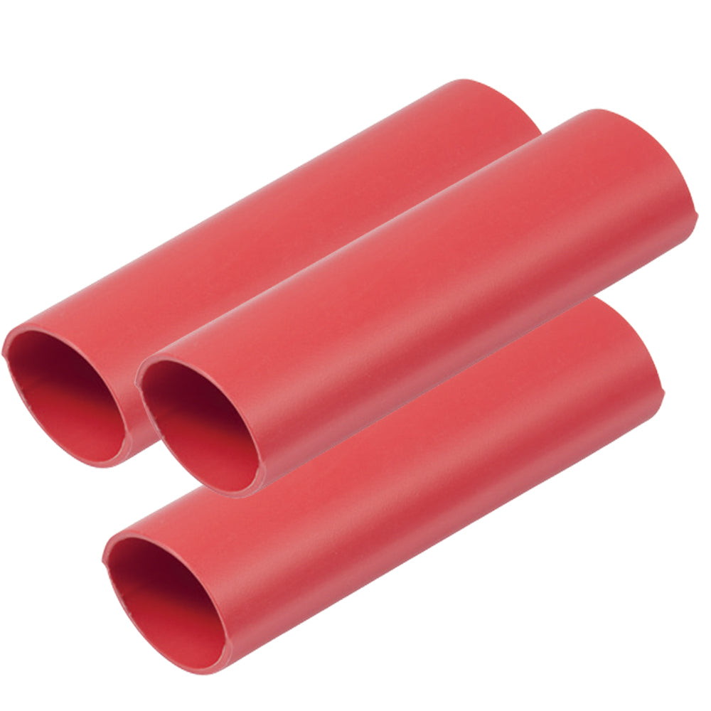 Ancor Heavy Wall Heat Shrink Tubing - 3/4" x 12" - 3-Pack - Red (Pack of 4)