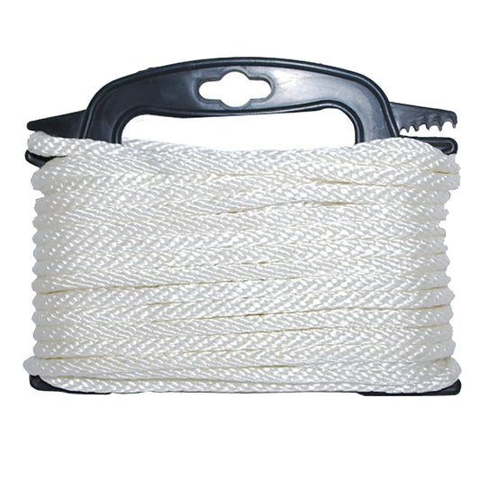 Attwood Braided Nylon Rope - 3/16" x 100' - White (Pack of 4)