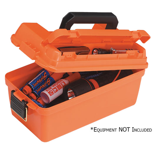 Plano Small Shallow Emergency Dry Storage Supply Box - Orange (Pack of 4)