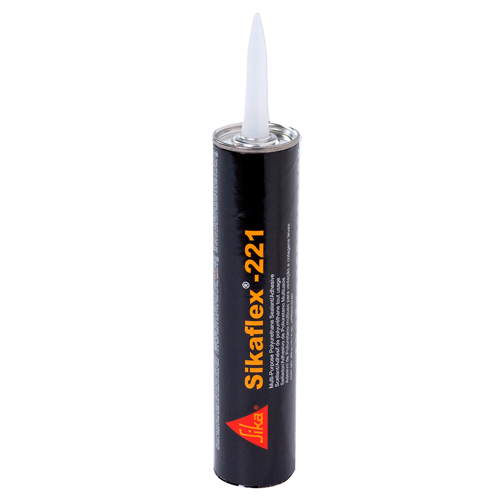 Sika Sikaflex® 221 Multi-Purpose Polyurethane Sealant/Adhesive - 10.3oz (300ml) Cartridge - White (Pack of 6)