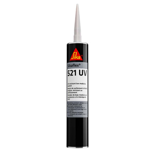 Sika Sikaflex® 521UV UV Resistant LM Polyurethane Sealant - 10.3oz(300ml) Cartridge - White (Pack of 4)