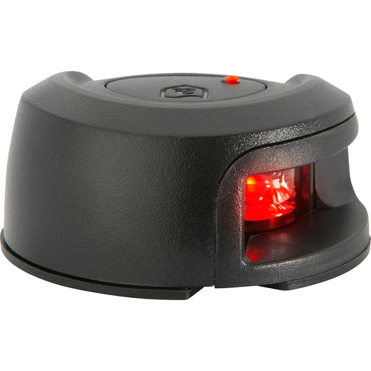 Attwood LightArmor Deck Mount Navigation Light - Black Composite - Port (red) - 2NM (Pack of 2)