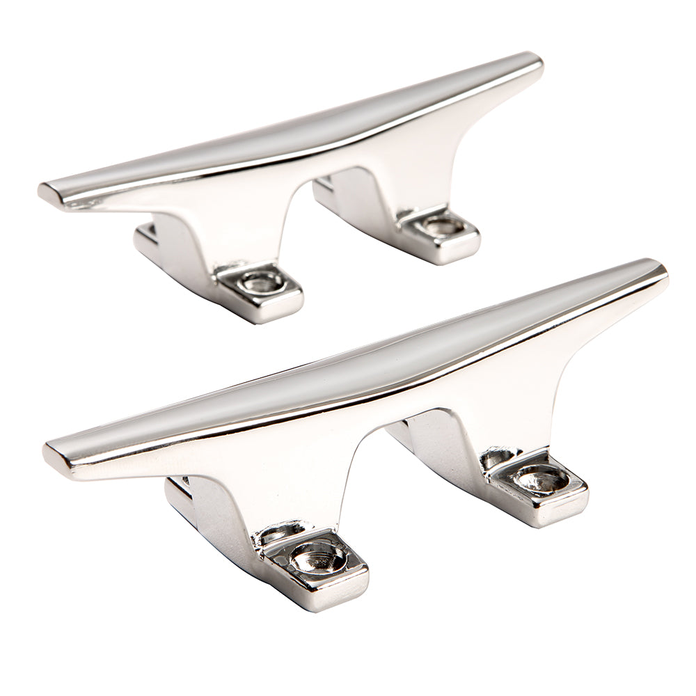 Attwood ZAMAK Chrome Plated Zinc Cleats - Pair - 4-1/2" (Pack of 4)