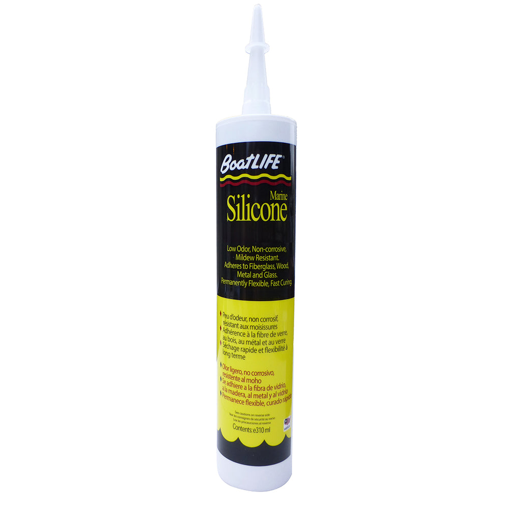 BoatLIFE Silicone Rubber Sealant Cartridge - Clear (Pack of 4)