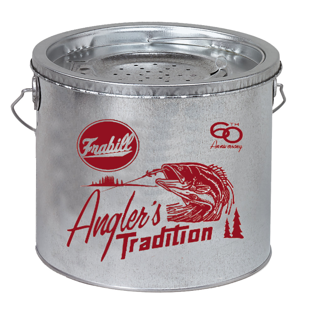 Frabill Galvanized 2-Piece Wade Floating Bucket - 8 Quart (Pack of 2)