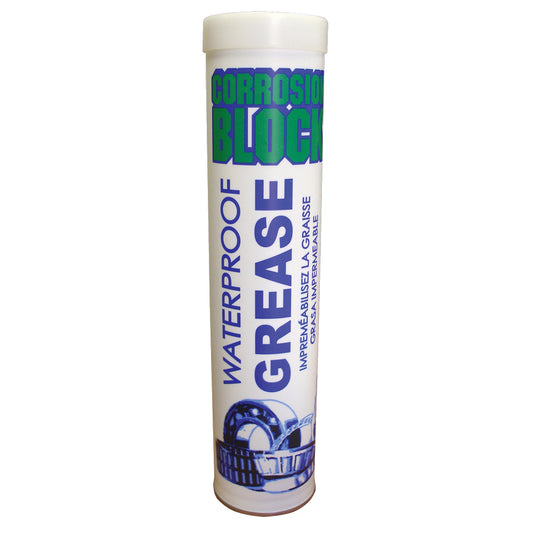 Corrosion Block High Performance Waterproof Grease - 14oz Cartridge - Non-Hazmat, Non-Flammable & Non-Toxic (Pack of 4)