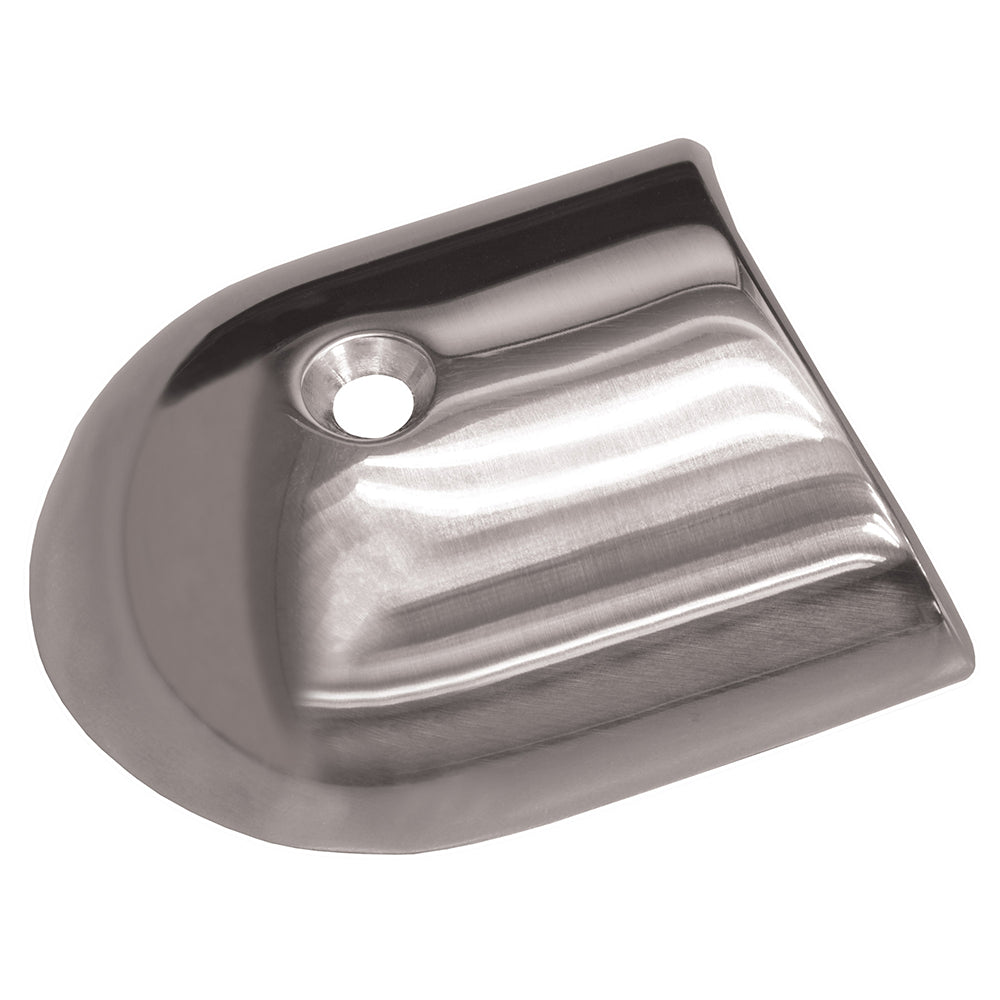 TACO Polished Stainless Steel 2-19/64&rsquo;&rsquo; Rub Rail End Cap