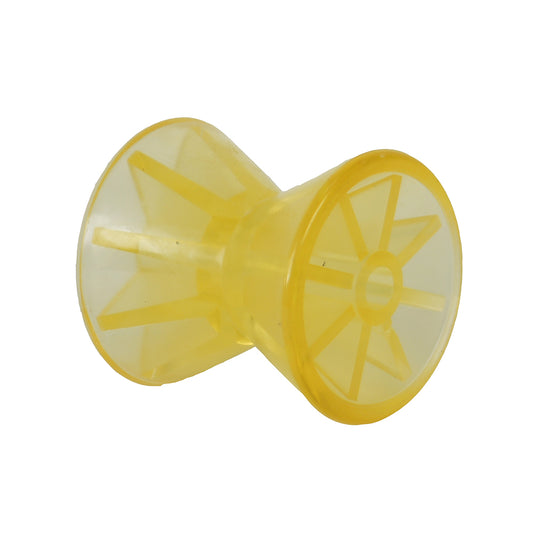 C.E. Smith Bow Roller - Yellow PVC - 4" x 1/2" ID (Pack of 6)