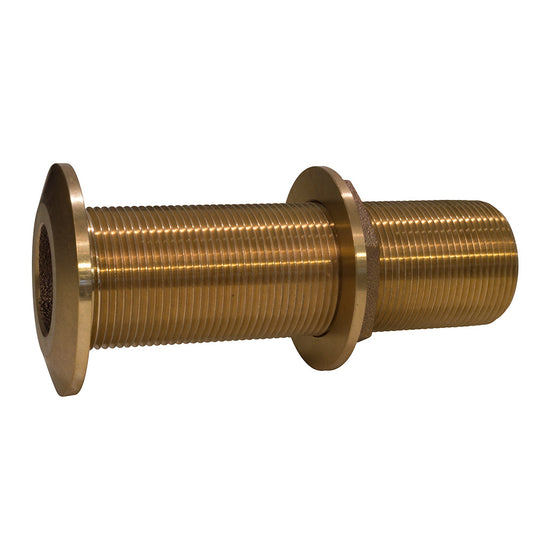 GROCO 3/4" Bronze Extra Long Thru-Hull Fitting w/Nut (Pack of 2)