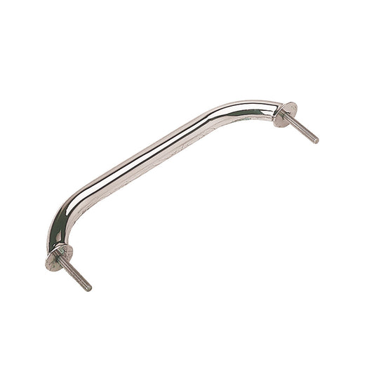 Stainless Steel Stud Mount Flanged Hand Rail w/Mounting Flange - 18"