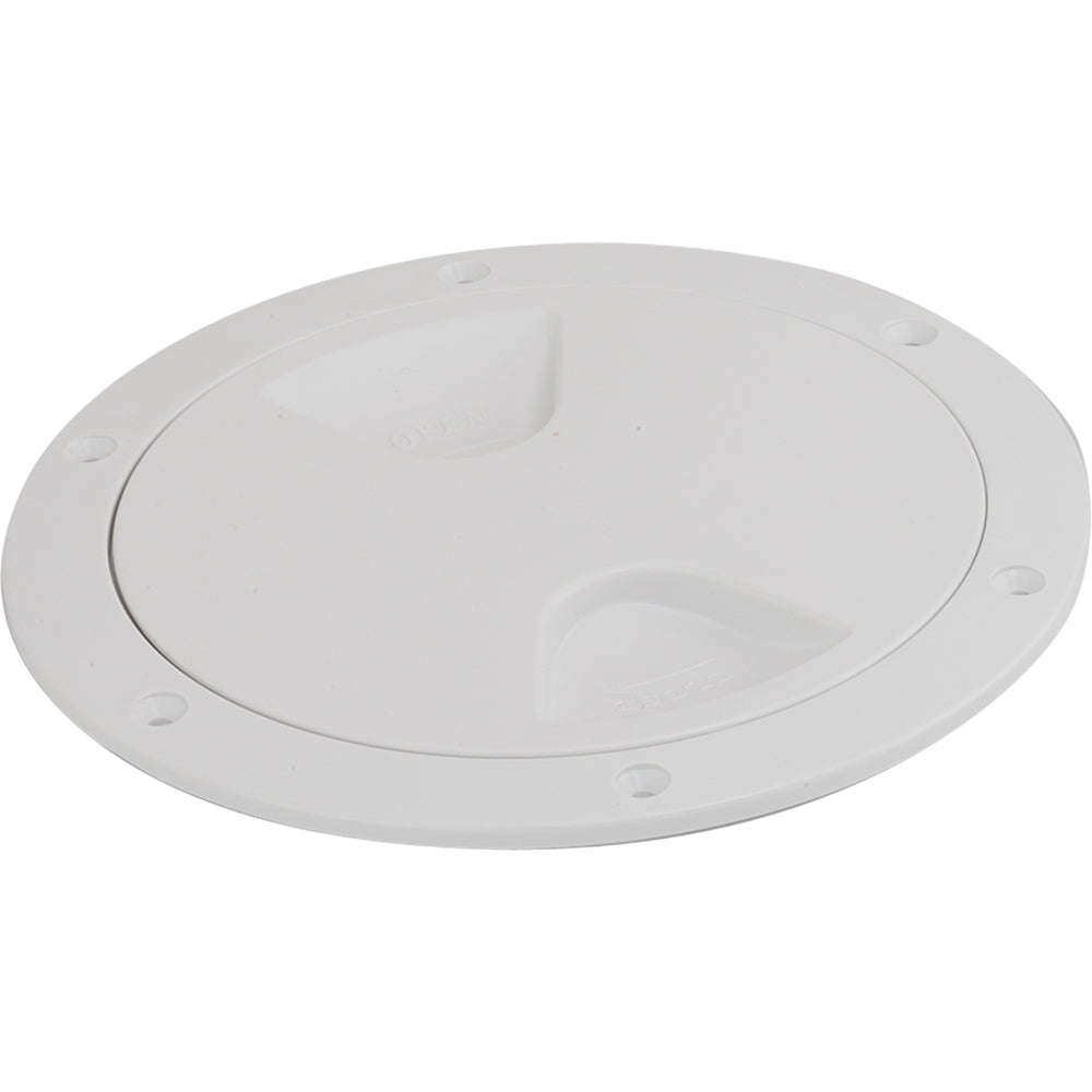 Sea-Dog Screw-Out Deck Plate - White - 6" (Pack of 6)