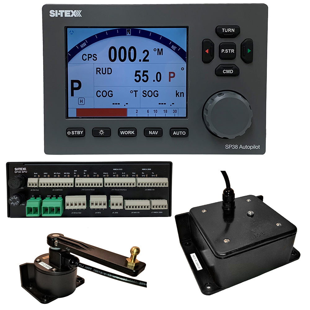 SI-TEX SP38-2 Autopilot Core Pack Including Flux Gate Compass & Rotary Feedback, No Pump
